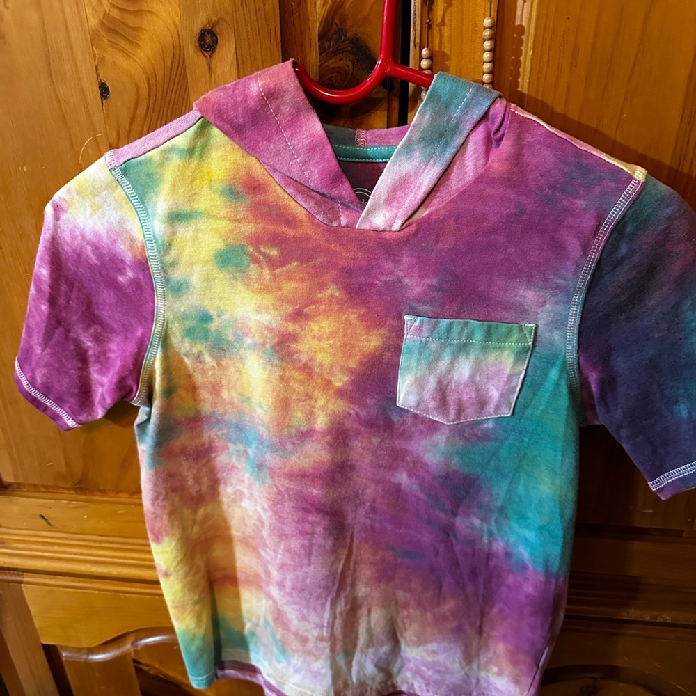 Colorful Tie-Dye Hoodie T-Shirt